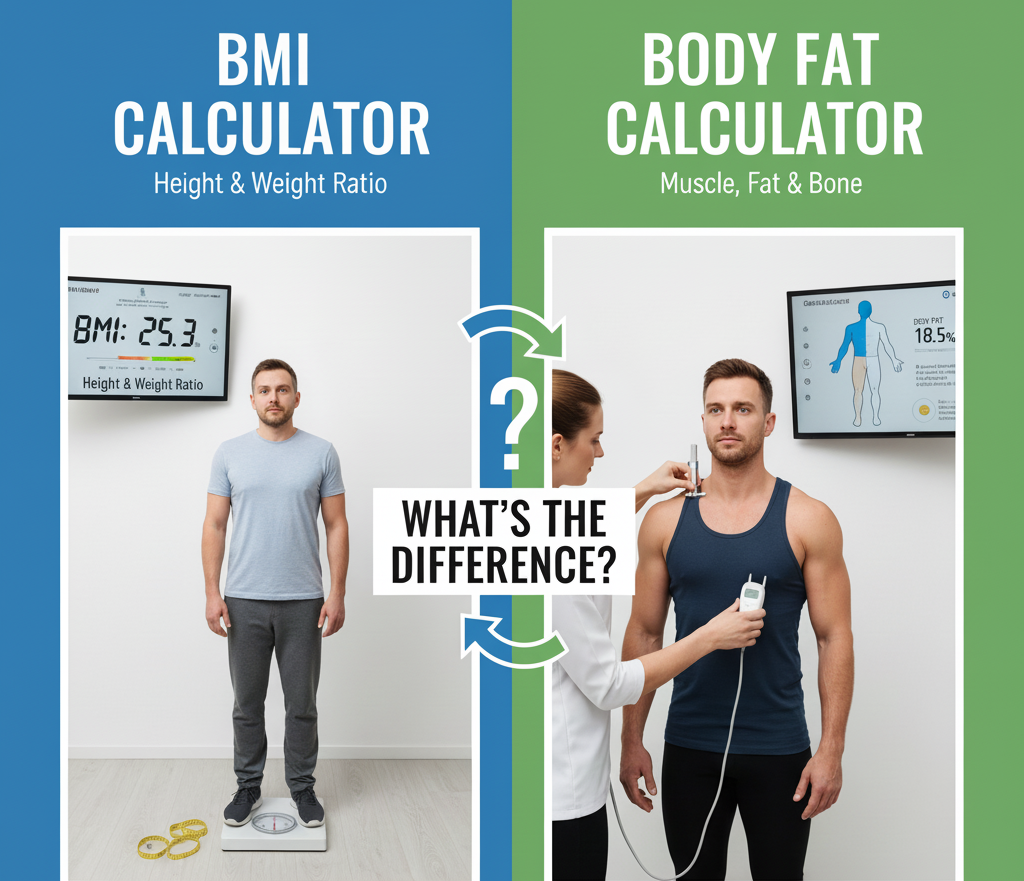 BMI Calculator vs Body Fat Calculator