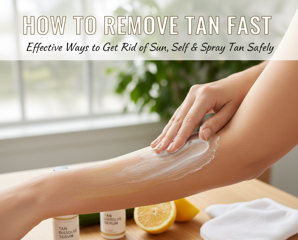 how to remove tan fast