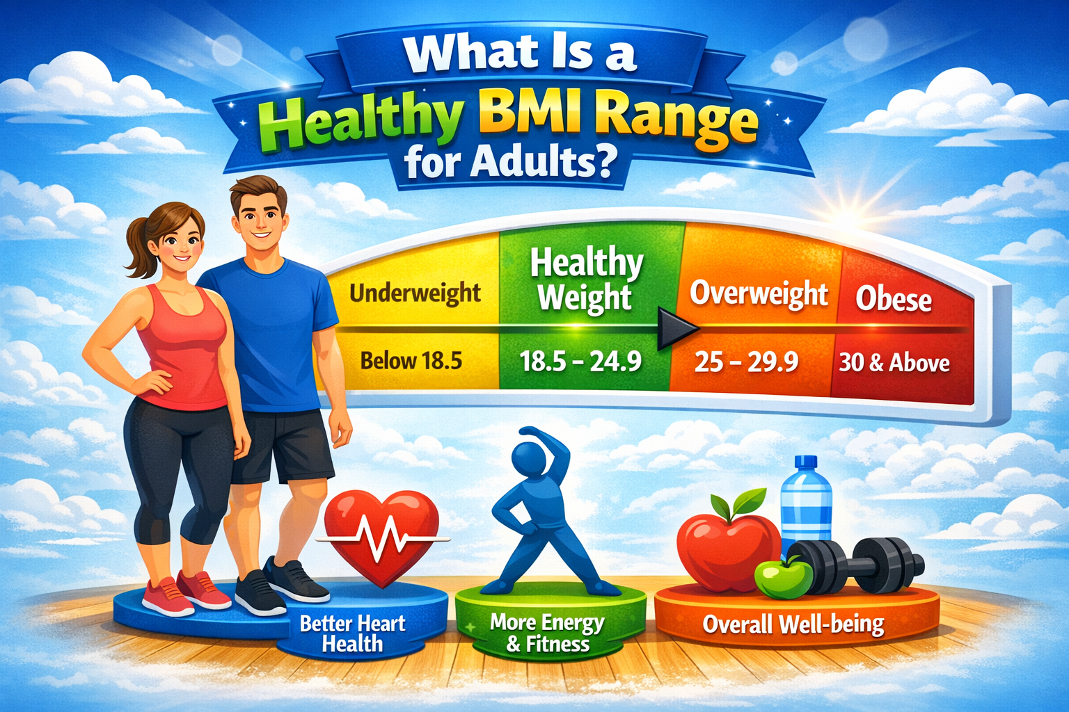 Healthy BMI range for adults