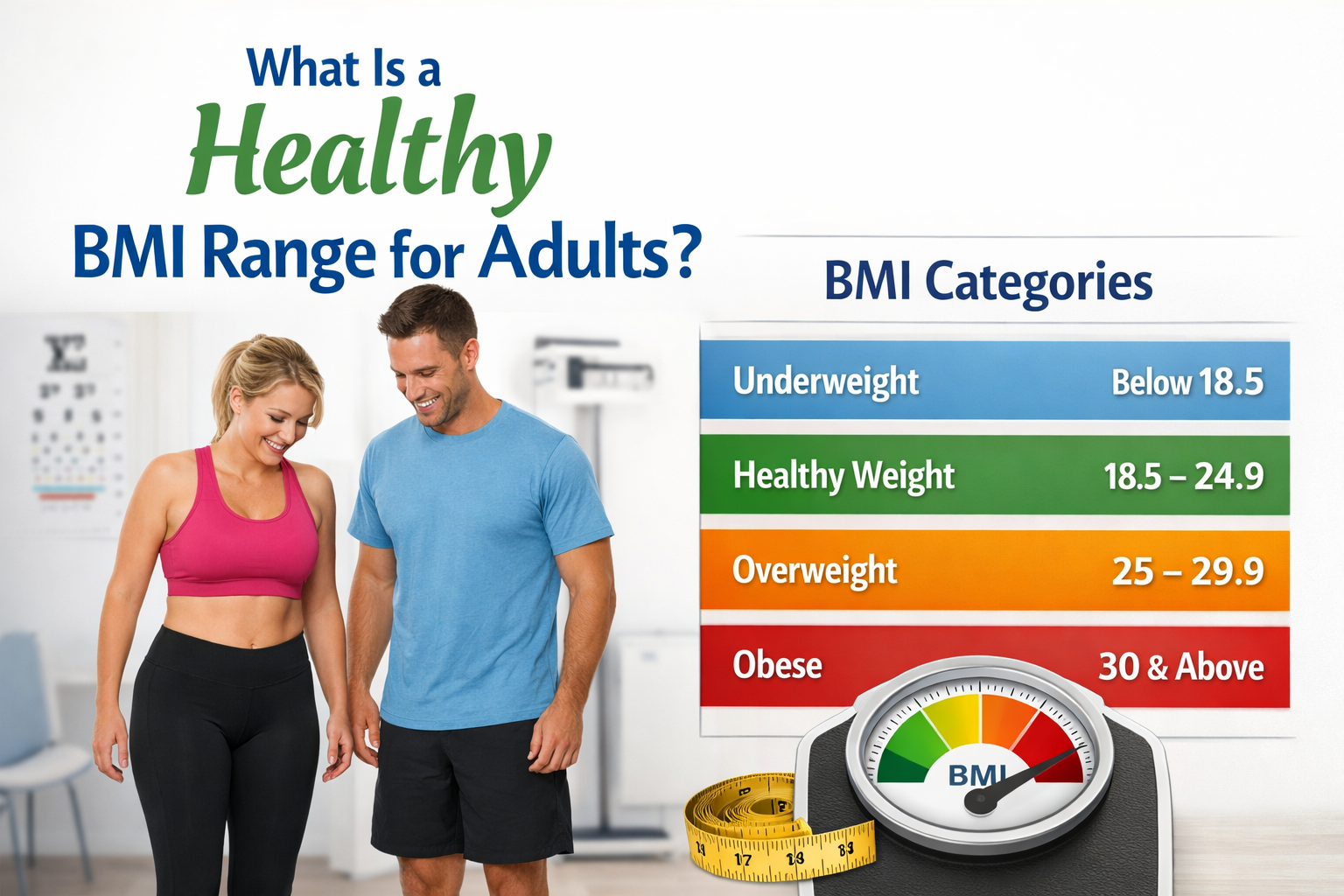 Healthy BMI range for adults explained