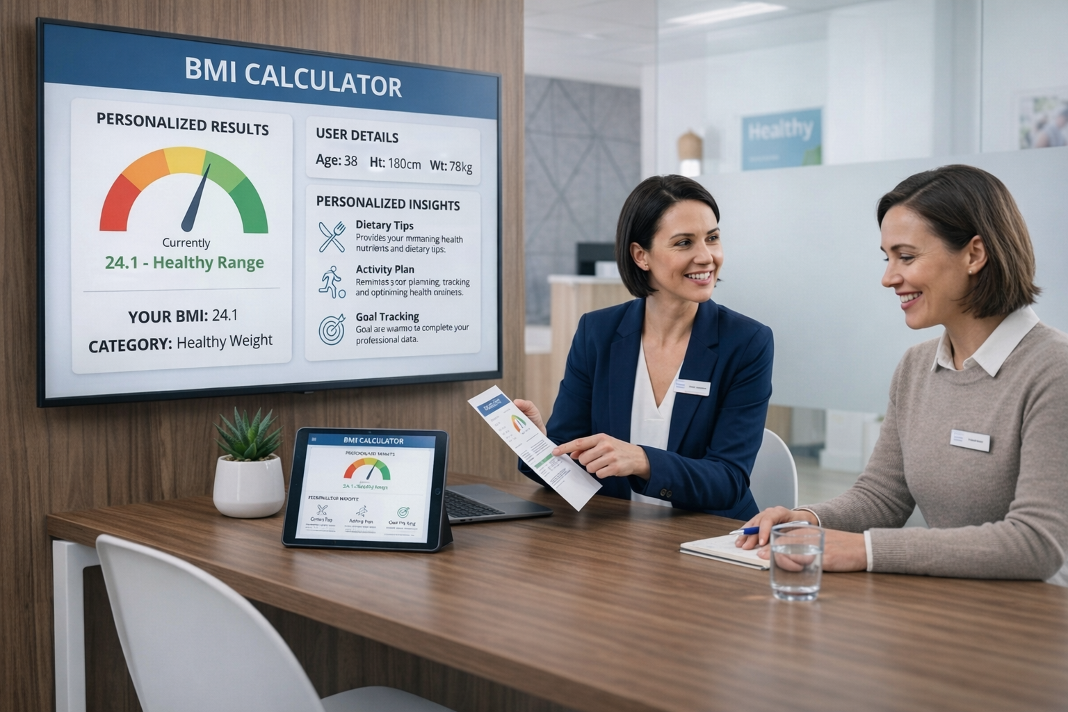 BMI Calculator with Personalized Results